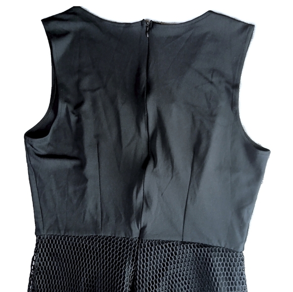 COPY - Whimsigoth midi length netted two layered black dress women's size large - Picture 8 of 16